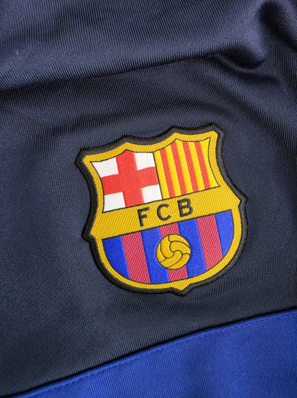 Nike FC Barcelona Barcá Soccer Training Drill Top Jersey Blue Mens XL 477937-435 - Picture 8 of 14